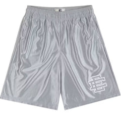Eric Emanuel "Sparkle Silver/White" Shorts
