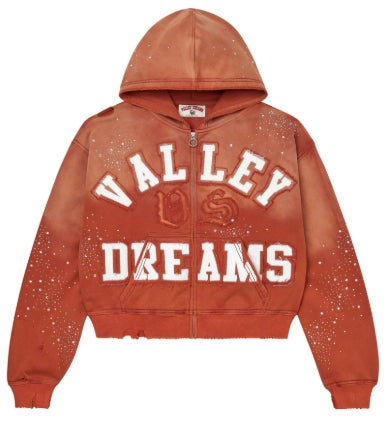 VALE FOREVER CLASSICO ZIP UP HOODIE ORANGE Pre-Owned