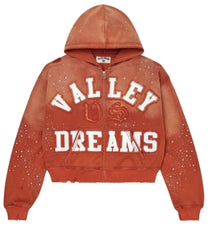 VALE FOREVER CLASSICO ZIP UP HOODIE ORANGE Pre-Owned