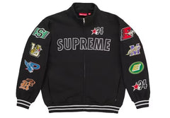Supreme Mascots Zip Up Sweatshirt Black