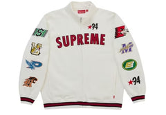 Supreme Mascots Zip Up Sweatshirt White