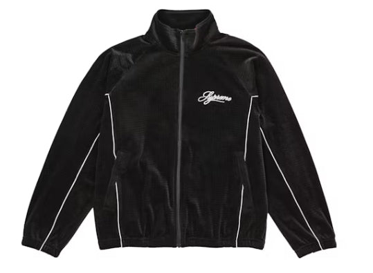 Supreme Velour Mesh Track Jacket Black