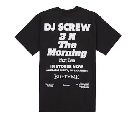Supreme DJ Screw SUC Tee Black