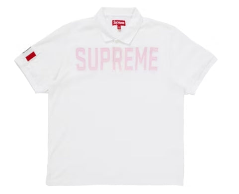 Supreme Twill Applique Polo White