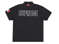 Supreme Twill Applique Polo Black