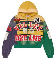 VALE FOREVER COLLAGE ZIP UP MARDI GRAS