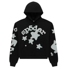 Sp5der Reflective Beluga Hoodie Black