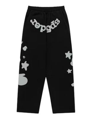 Sp5der Reflective Beluga Sweatpants Black