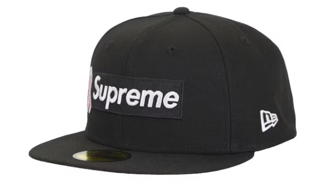 Supreme x New Era Breast Cancer Awareness Box Logo Fitted Hat Black