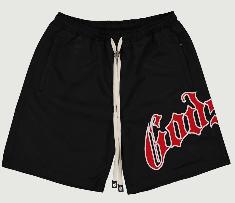 Godspeed OG Logo Nylon Shorts Bred