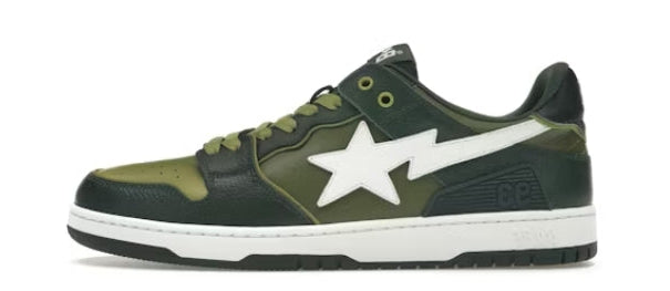 A Bathing Ape Sk8 Sta Green White