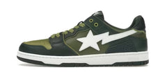 A Bathing Ape Sk8 Sta Green White