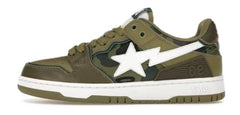 A Bathing Ape Sk8 Sta Olive Drab Green Camo