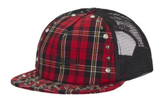 Supreme B.B Simon Studded Mesh Back 5-Panel Hat Plaid