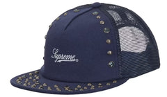 Supreme B.B Simon Studded Mesh Back 5-Panel Hat Navy