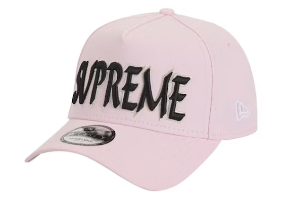 Supreme Sharp Spellout Adjustable New Era Cap Pink
