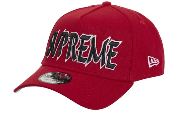 Supreme Sharp Spellout Adjustable New Era Cap Red