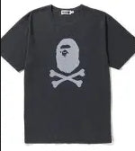 BAPE Crossbone Overdye Tee Black