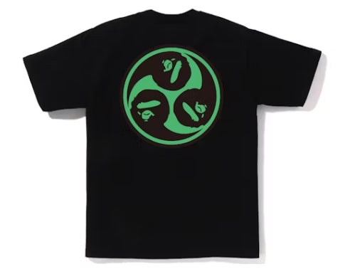 BAPE Japan Culture Mitsudomoe Tee Black