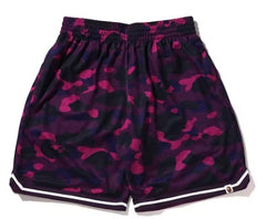 BAPE Color Camo Wide Fit Basketball Shorts Purple