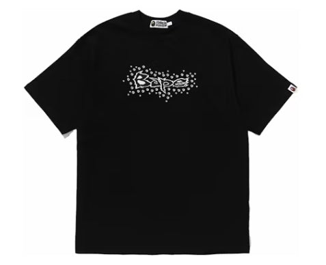 BAPE Studs Bape Logo Relaxed Fit Tee Black