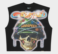Godspeed Badges Of Honor Sleeveless T-Shirt Black