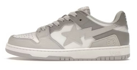 A Bathing Ape Sk8 Sta #5 White Grey