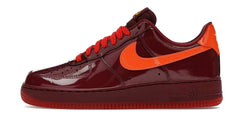 Nike Air Force 1 Low Patent Leather Dark Team Red Safety Orange