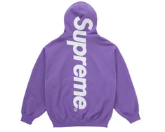 Supreme Satin Applique Hooded Sweatshirt (FW25) Violet