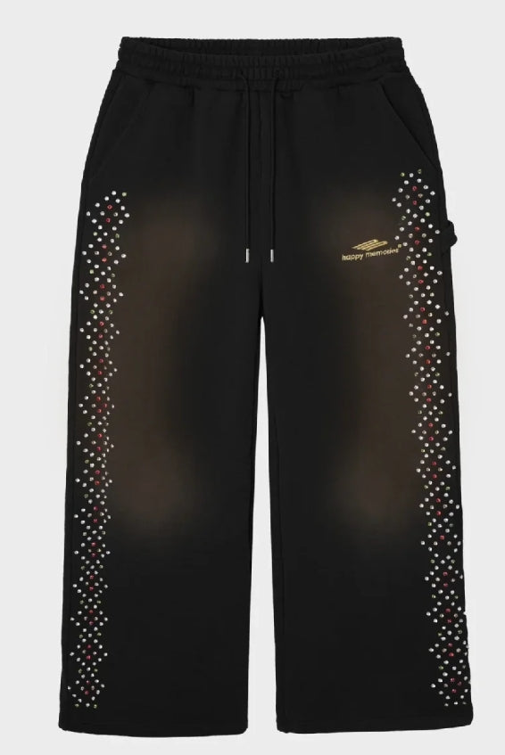 HMDD Crystal Sweatpants Washed Black Pre-Owned