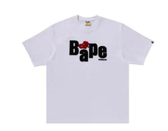 BAPE Heart Ape Head Relaxed Fit Tee White