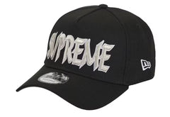 Supreme Sharp Spellout Adjustable New Era Cap Black