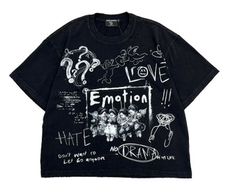 Mixed Emotions Black Chaos Tee
