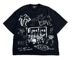 Mixed Emotions Black Chaos Tee