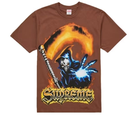 Supreme Grim Reaper Tee Brown