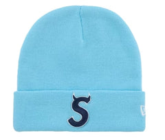 Supreme New Era Devil S Logo Beanie Light Blue
