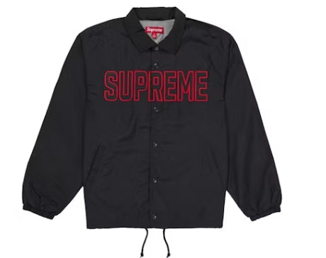 Supreme Spellout Coaches Jacket Black