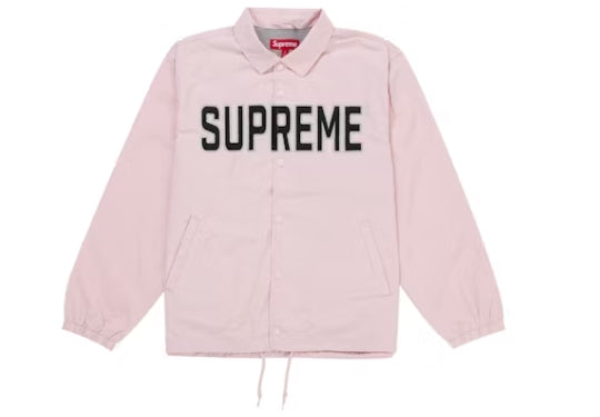 Supreme Spellout Coaches Jacket Pink