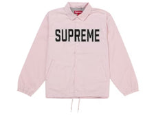 Supreme Spellout Coaches Jacket Pink
