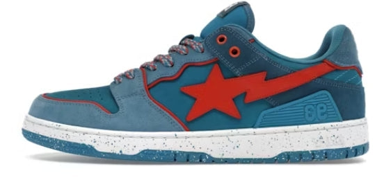 A Bathing Ape Sk8 Sta #7 M2 Outdoor Pack Blue Red