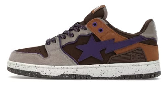 A Bathing Ape Sk8 Sta #7 M2 Brown Purple