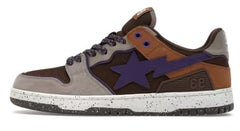 A Bathing Ape Sk8 Sta #7 M2 Brown Purple