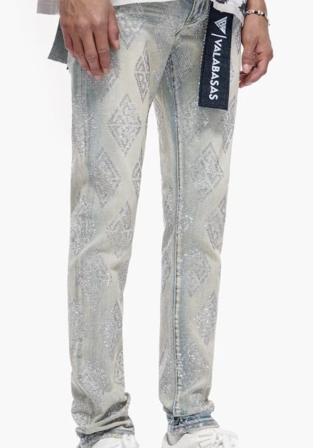 Valabasas Gather Skinny Light Blue Wash Jeans