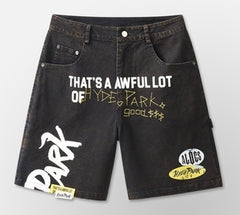 Hyde Park x ALOCS Carpenter Work Wear Shorts Black