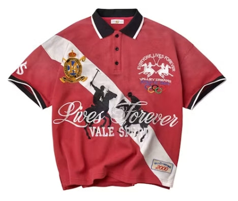 VALE FOREVER LONDON POLO RED