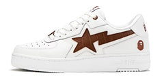 A Bathing Ape Bape Sta Icon #1 M2 White Brown Croc