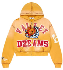 VALE FOREVER SUNNY ZIP UP HOODIE YELLOW