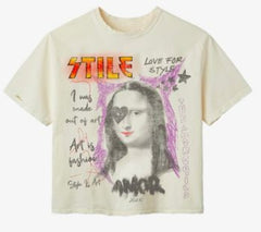 Stile De Amor Cream Mona Lisa Tee