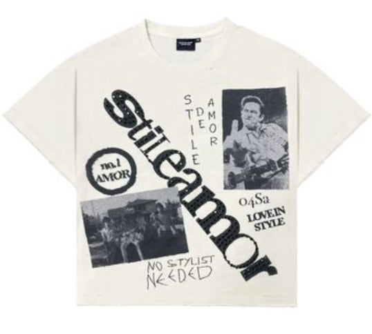 Stile De Amor Cream No Stylist Tee