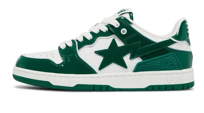 A Bathing Ape Sk8 Sta #5 Luxury Sports Monogram Green